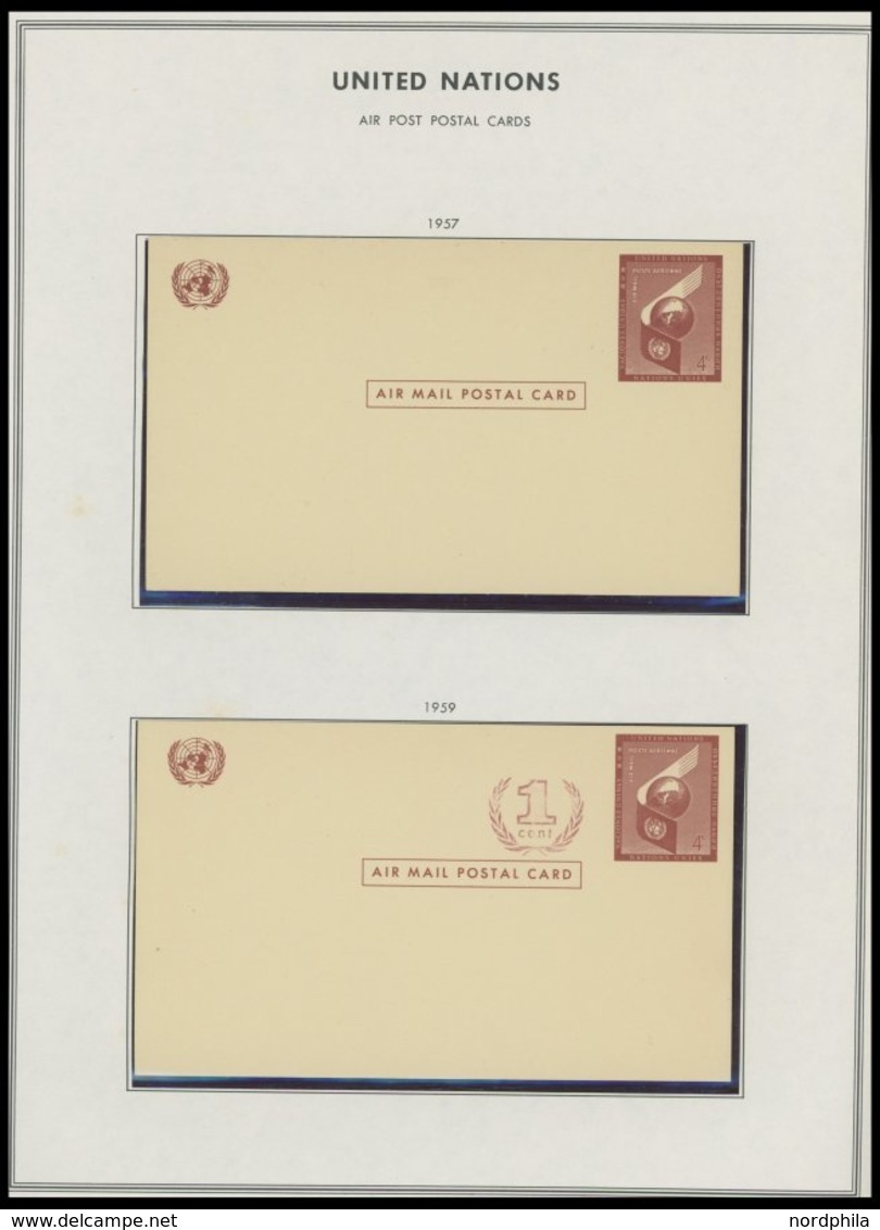 UNO NEW YORK **,o,Brief , Komplette Sammlung UNO-New York Von 1951-78 Im Spezialalbum, Bis 1962 Fast Nur Gestempelt Sons - UNO