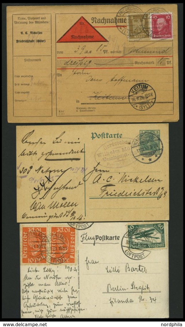 SLG., LOTS DEUTSCHLAND 1873-1987, 32 Verschiedene Belege Mit Stempeln Von SYLT, Etwas Unterschiedlich, Besichtigen! - Collezioni