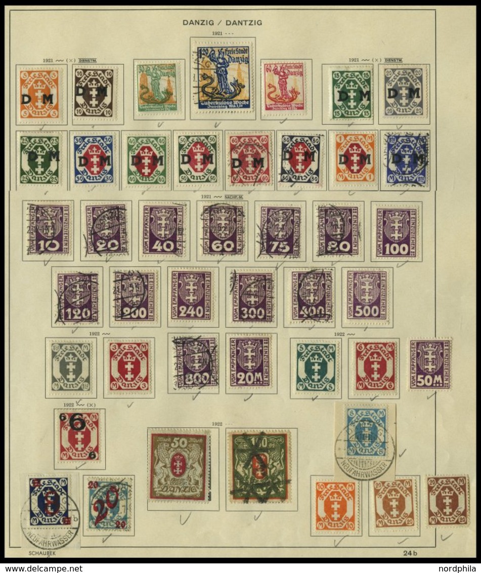 SLG., LOTS DEUTSCHLAND o,*,(*) , alte Sammlung Deutschland bis ca. 1939, mit Altdeutschland, Dt. Reich, Danzig, Memel, S