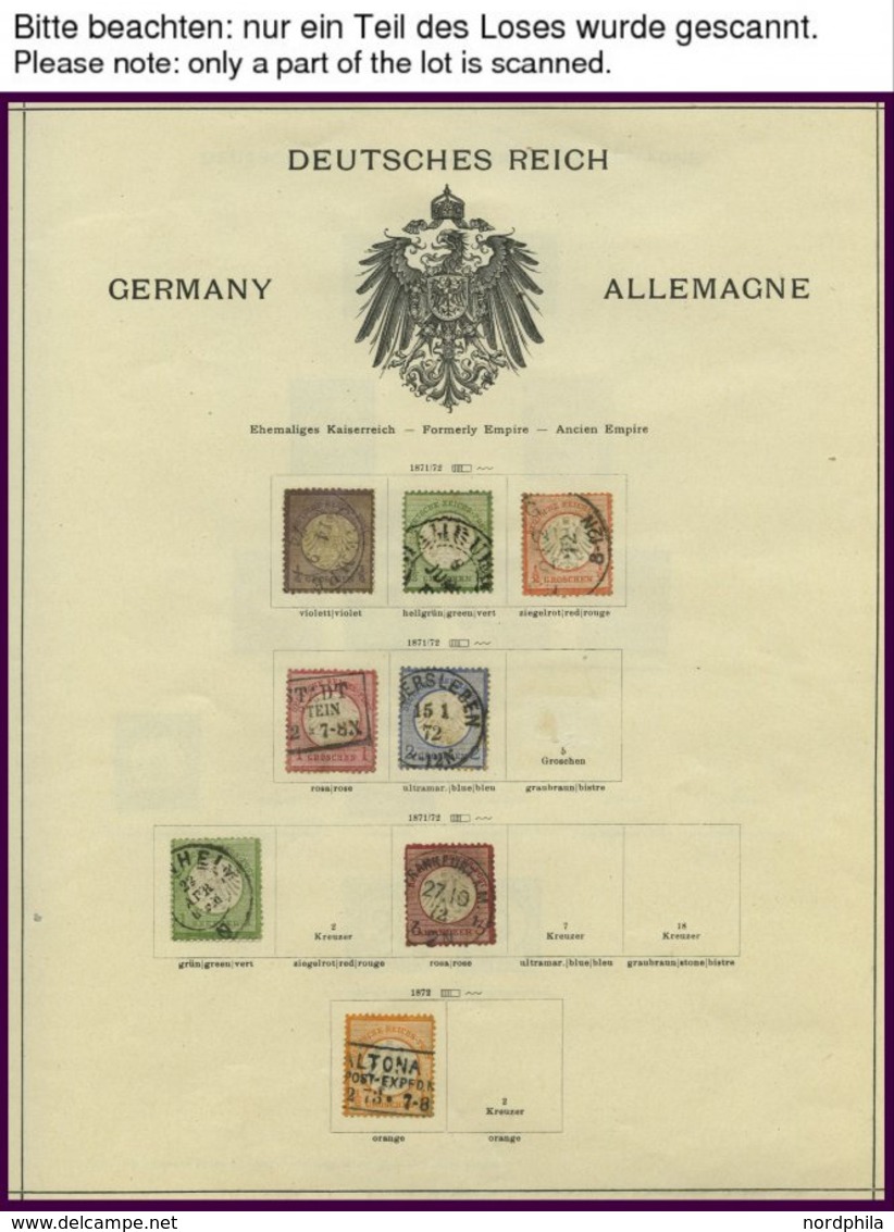SLG., LOTS DEUTSCHLAND O,* , Altes Schaubek Album Deutschland Bis 1944, Dt. Reich Gut Vertreten Mit Diversen Guten Mittl - Verzamelingen