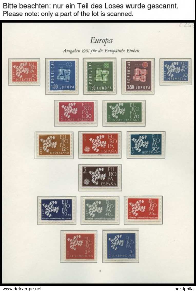 EUROPA UNION **, 1961-64, Taube, Stilisierter Baum, Ornament Und Stilisierte Blume, 4 Komplette Jahrgänge, Pracht, Mi. 2 - Verzamelingen