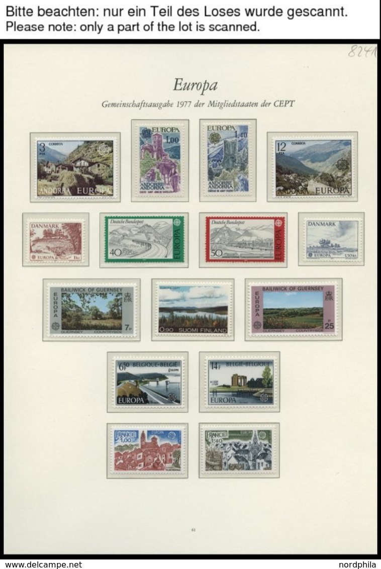 EUROPA UNION **, 1977, Landschaften, Kompletter Jahrgang, Pracht, Mi. 143.80 - Verzamelingen