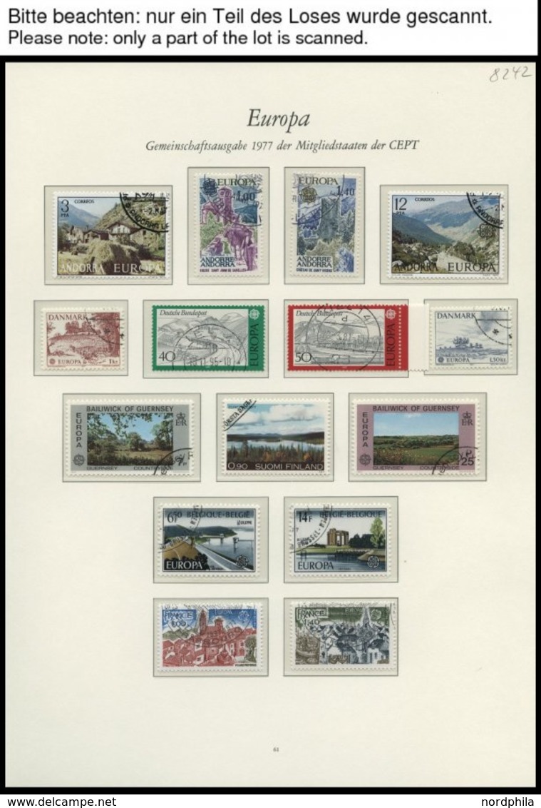 EUROPA UNION O, 1977, Landschaften, Kompletter Jahrgang, Pracht, Mi. 109.80 - Sammlungen