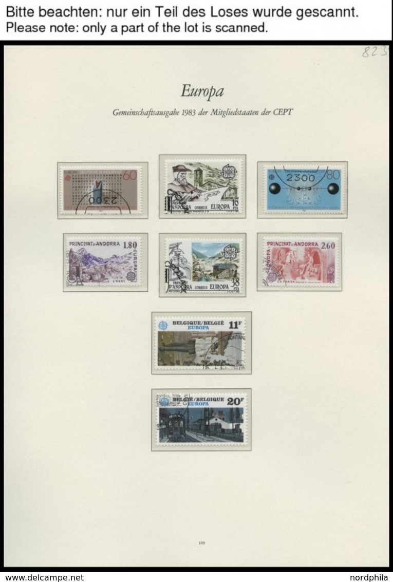 EUROPA UNION O, 1983, Werke Des Menschlichen Geistes, Kompletter Jahrgang, Pracht, Mi. 112.50 - Colecciones