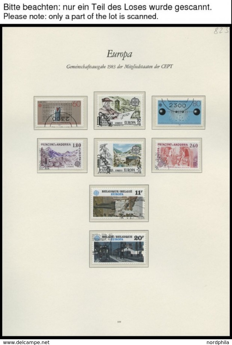 EUROPA UNION O, 1983, Werke Des Menschlichen Geistes, Kompletter Jahrgang, Pracht, Mi. 112.50 - Verzamelingen