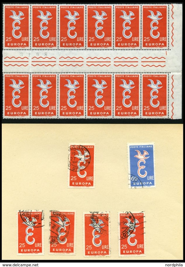 EUROPA UNION Brief,o , 1956-74, Wohl Komplette Gestempelte Umfangreiche Sammlung Gemeinschaftsausgaben In 14 Ringbindern - Verzamelingen