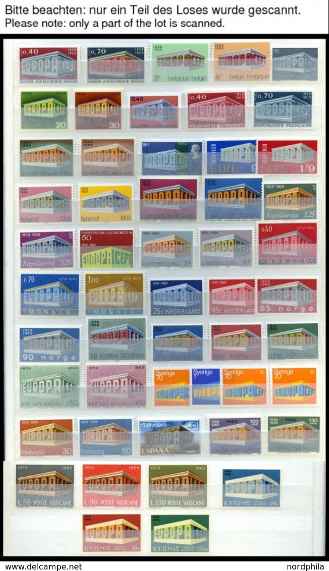 EUROPA UNION **, 1958, 1961-71, 12 Komplette Jahrgänge Gemeinschaftsausgaben Bis Auf 1961 San Marino Und 1962 Zypern, Pr - Collections