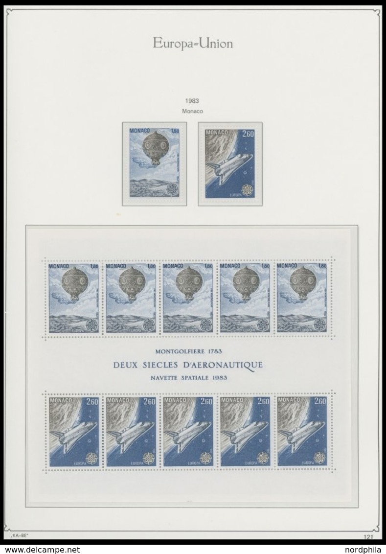 EUROPA UNION **, Komplette Postfrische Sammlung Gemeinschaftsausgaben Von 1956-88 Ohne Andorra 1972 In 3 KA-BE Falzlosal - Collections