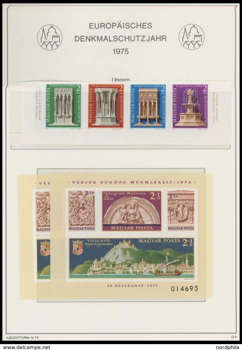 EUROPA UNION **, Komplette Postfrische Sammlung Gemeinschaftsausgaben Von 1956-77 In 2 Leuchtturm Falzlosalben, Dazu Nat - Verzamelingen