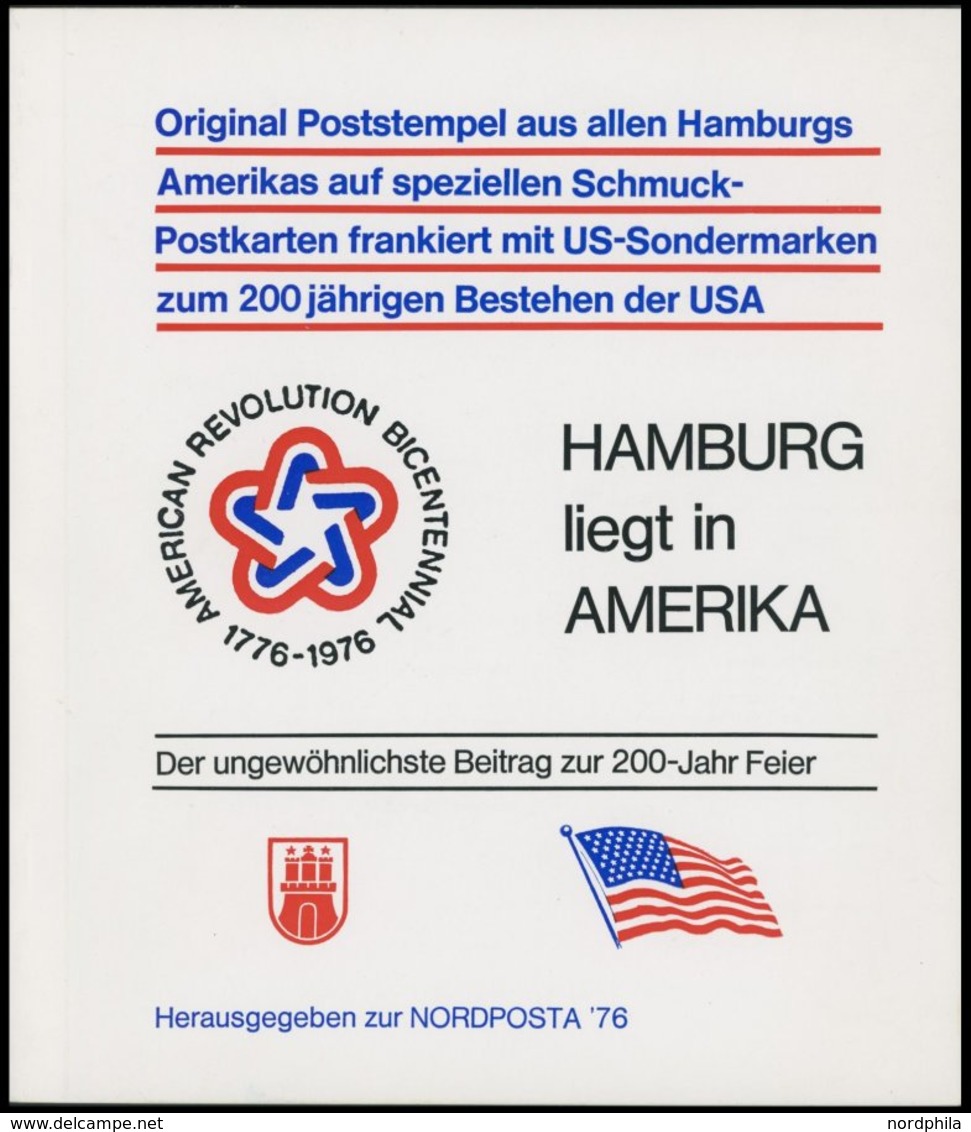 SONSTIGE MOTIVE Hamburg Liegt In Amerika, Original Poststempel Aus Allen Hamburgs Amerikas Auf Speziellen Schmuckkarten, - Non Classificati