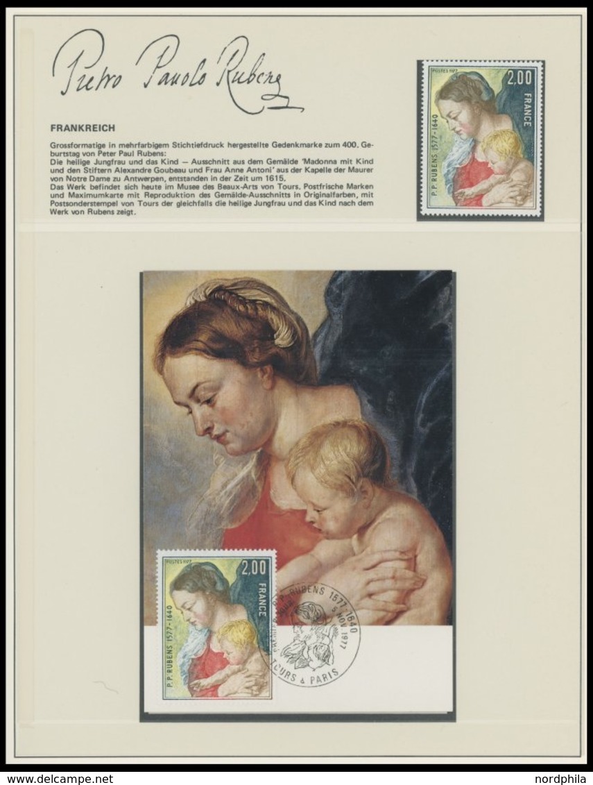 SONSTIGE MOTIVE **, Postfrische Sammlung Rubens - Philatelistische Dokumentation, Herausgegeben Zum 400. Geburtstag Pete - Non Classificati