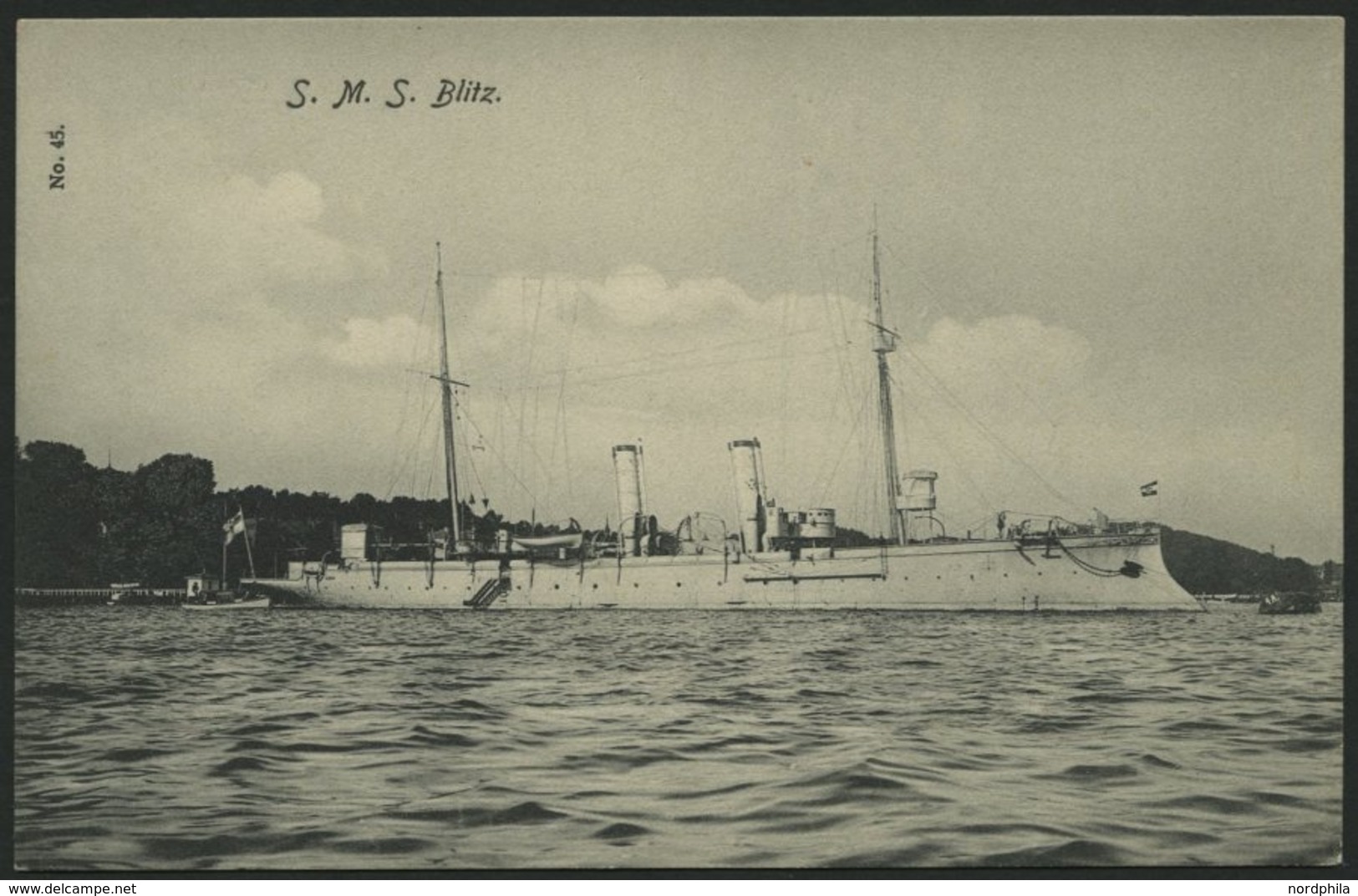 ALTE POSTKARTEN - SCHIFFE KAISERL. MARINE BIS 1918 S.M.S. Blitz, Ungebrauchte Karte - Warships