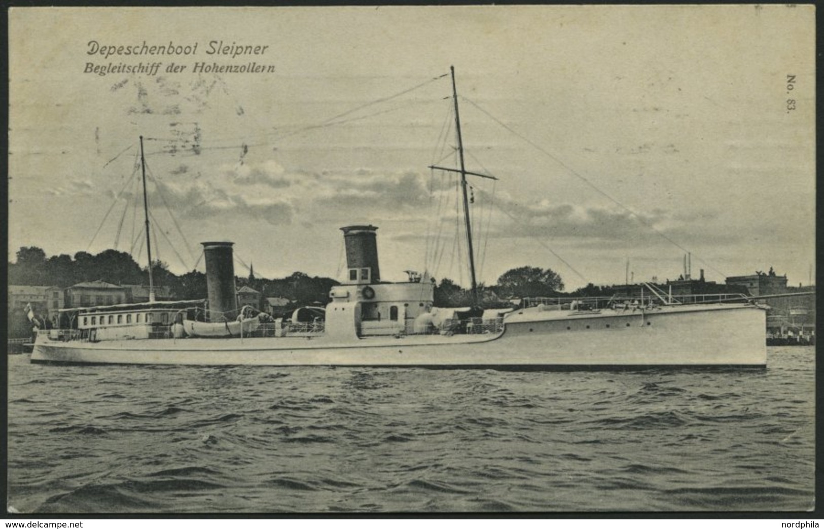 ALTE POSTKARTEN - SCHIFFE KAISERL. MARINE S.M.S. Sleipner, 2 Karten, Eine Gebraucht - Oorlog