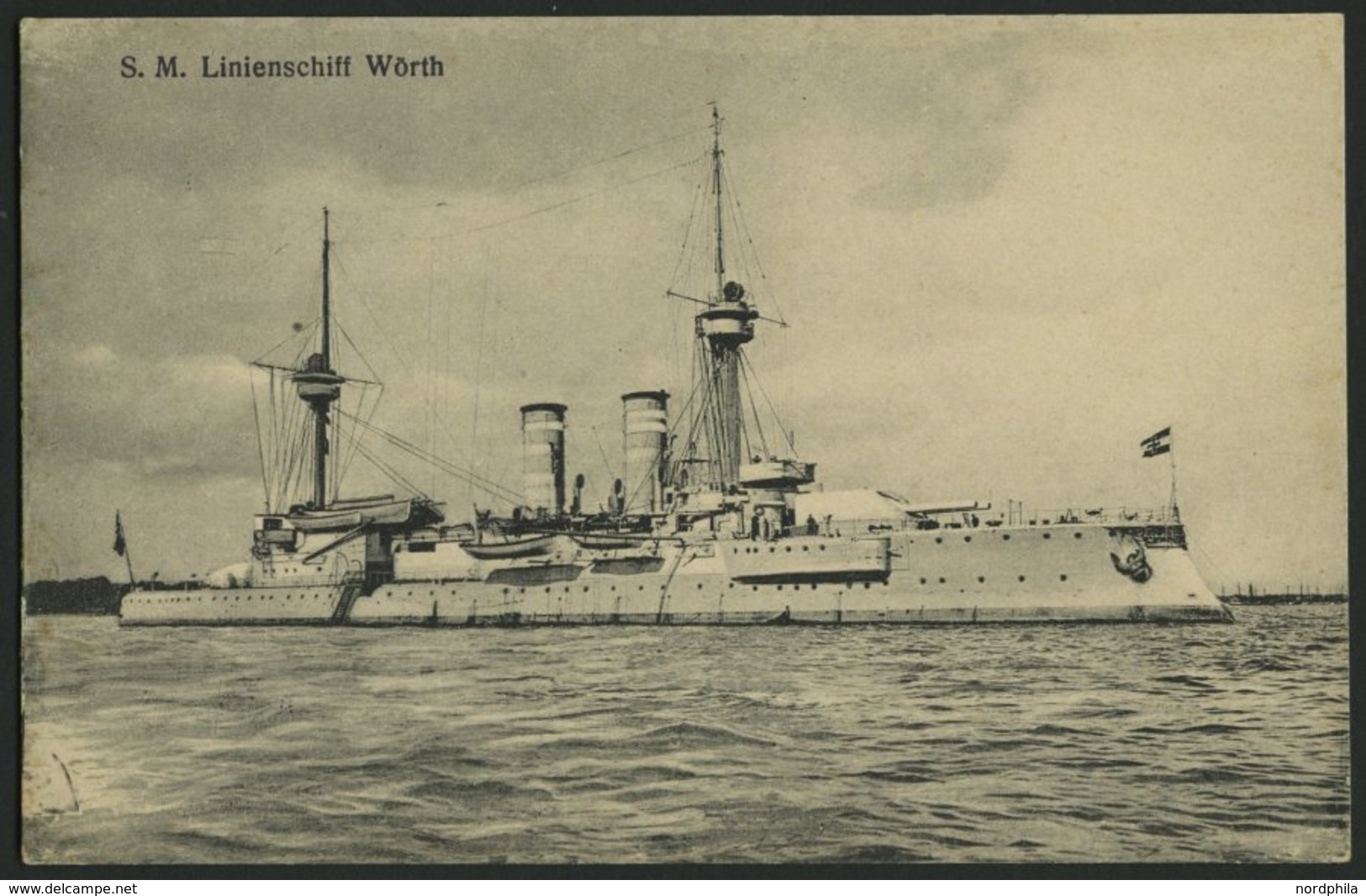 ALTE POSTKARTEN - SCHIFFE KAISERL. MARINE S.M.S. Wörth, Ungebrauchte Karte - Warships