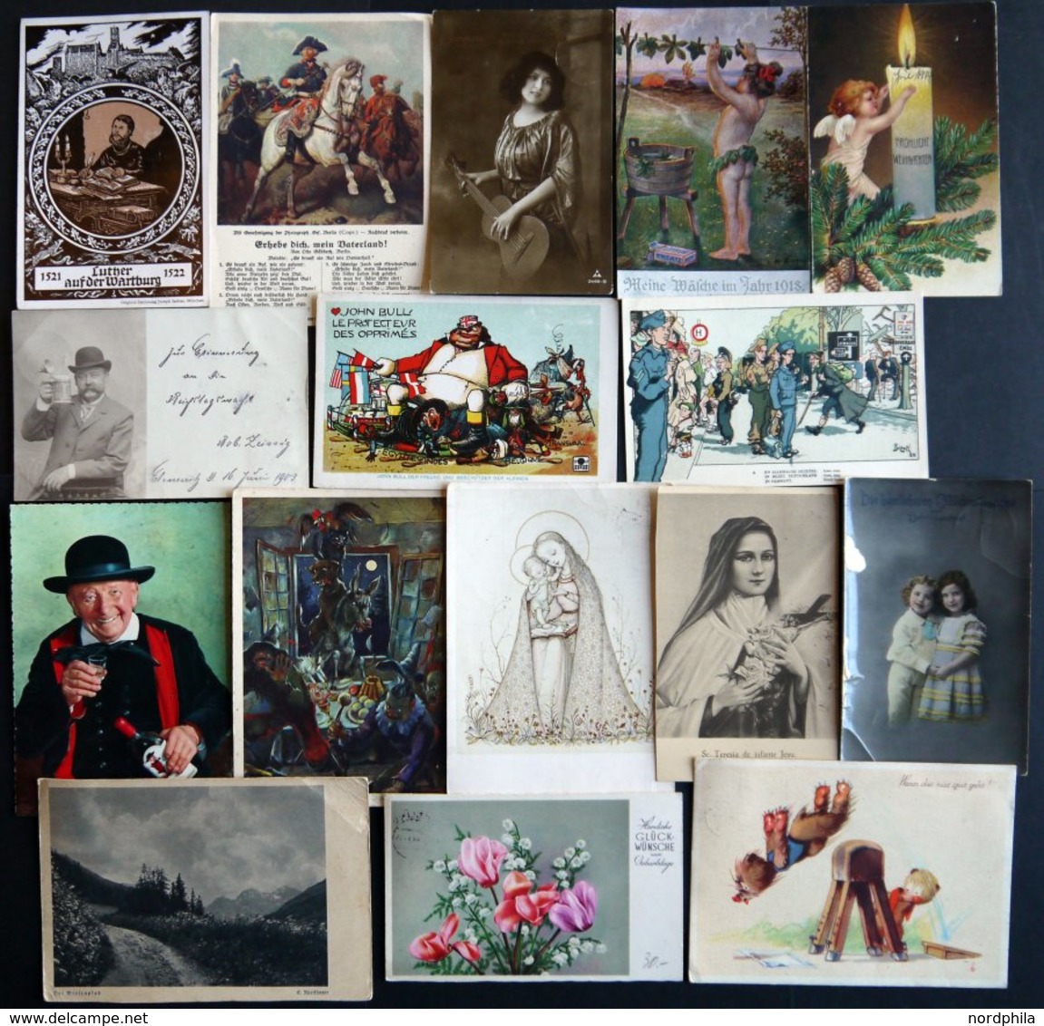 ALTE POSTKARTEN - VARIA Glückwunsch- Und Künstlerkarten, 20 Verschiedene Karten - Autres & Non Classés