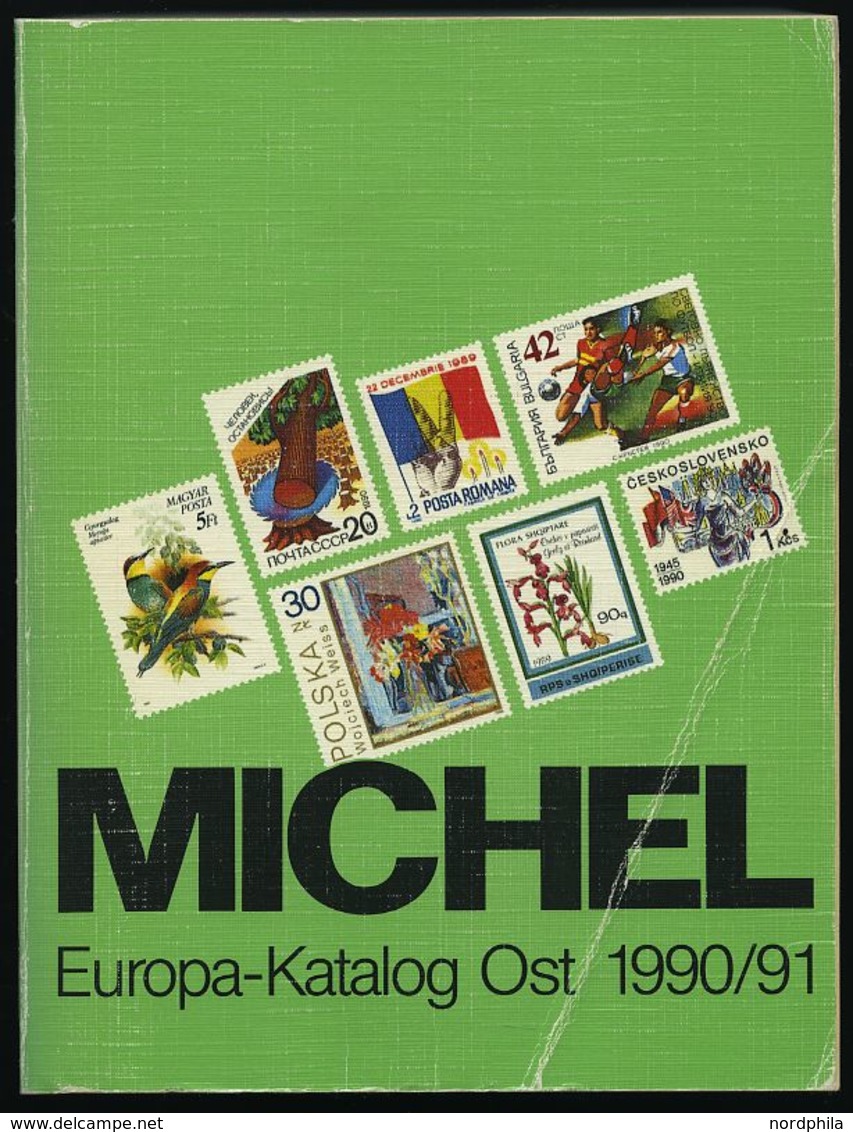 PHIL. LITERATUR Michel: Europa-Katalog Ost 1990/91, 1581 Seiten, Einbanddeckel Leichte Gebrauchsspur - Filatelia E Storia Postale