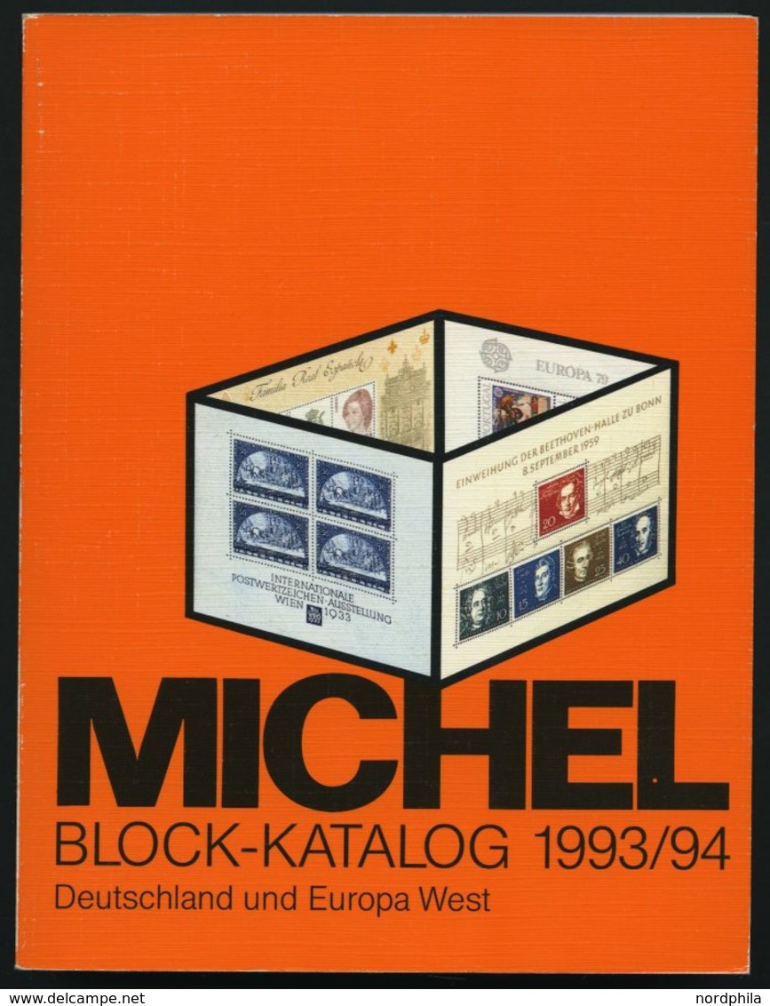 PHIL. KATALOGE Michel: Block-Katalog 1993/94, Deutschland Und Europa West - Filatelie En Postgeschiedenis