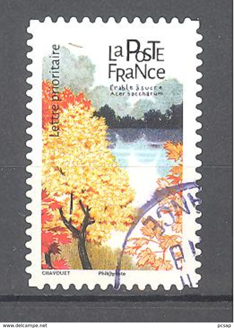 France Autoadhésif Oblitéré (Les Arbres : érable à Sucre) (cachet Rond) - Oblitérés