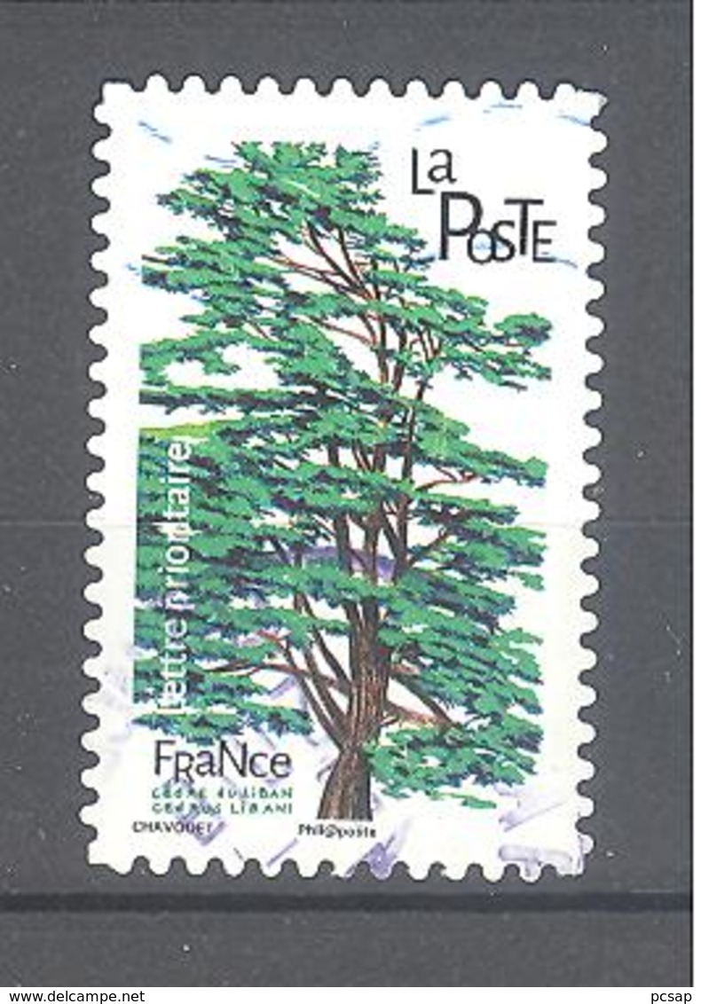 France Autoadhésif Oblitéré (Les Arbres : Cèdre Du Liban) (cachet Rond) - Oblitérés