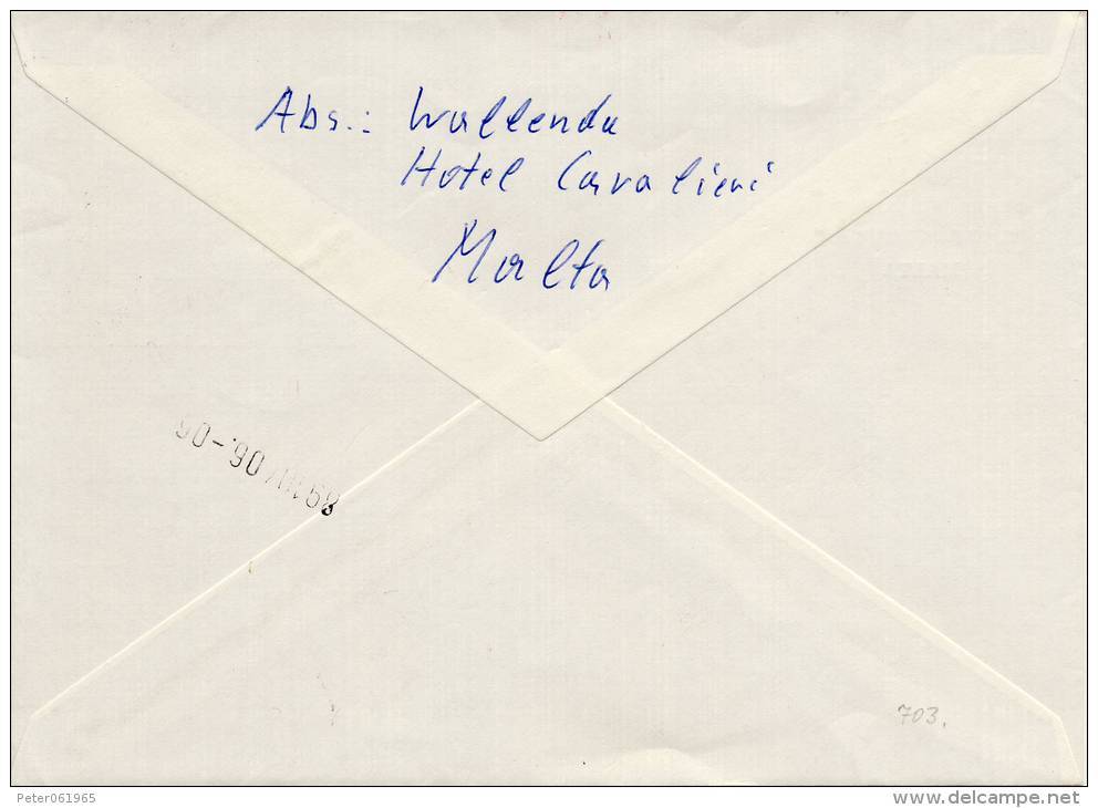 Aangetekende Brief / Registered Letter - Malta (1987) - Malte