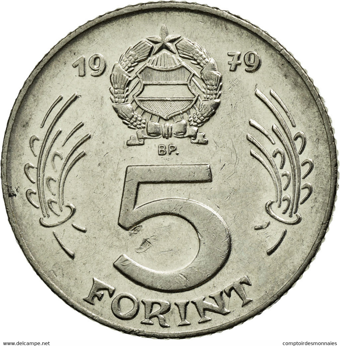 Monnaie, Hongrie, 5 Forint, 1979, Budapest, TTB, Nickel, KM:594 - Hongrie