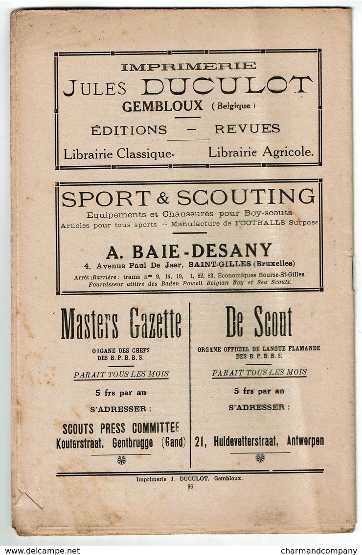 Nov. 1922 - La Piste - Organe Officiel Des Baden Powell Belgian Boy & Sea Scouts - 5 Scans - Scoutisme