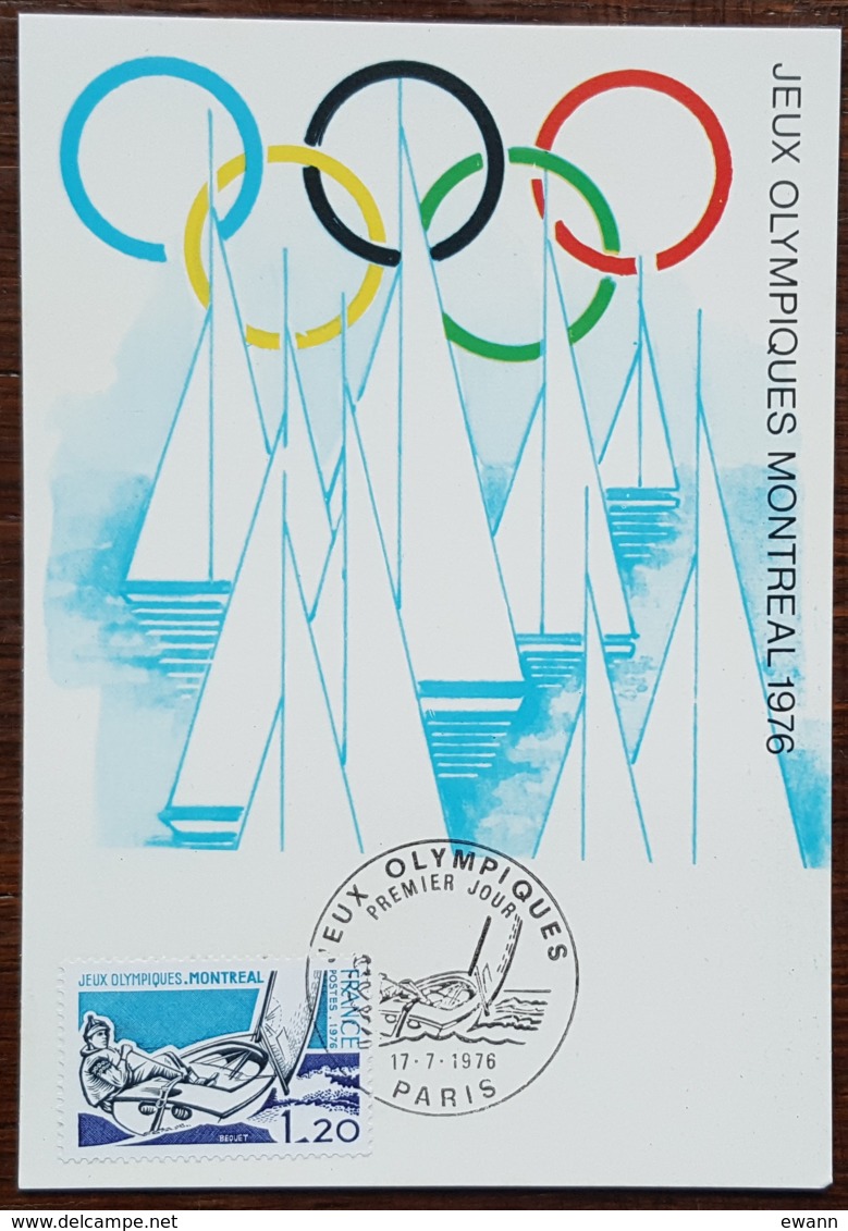 CM 1976 - YT N°1889 - JEUX OLYMPIQUES DE MONTREAL - PARIS - 1970-1979