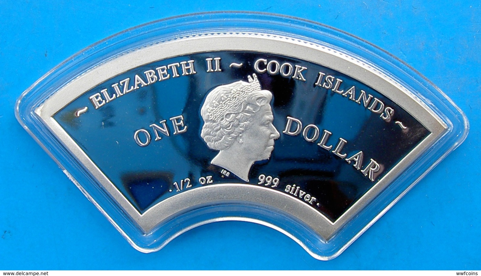 COOK ISLANDS 1 $ 2013 SILVER 999 FAN-SHAPED COBRA SNAKE SERPENTE CHINESE CALENDAR WEIGHT 15,5 TITOLO 0,999 CONSERVAZIONE - Isole Cook