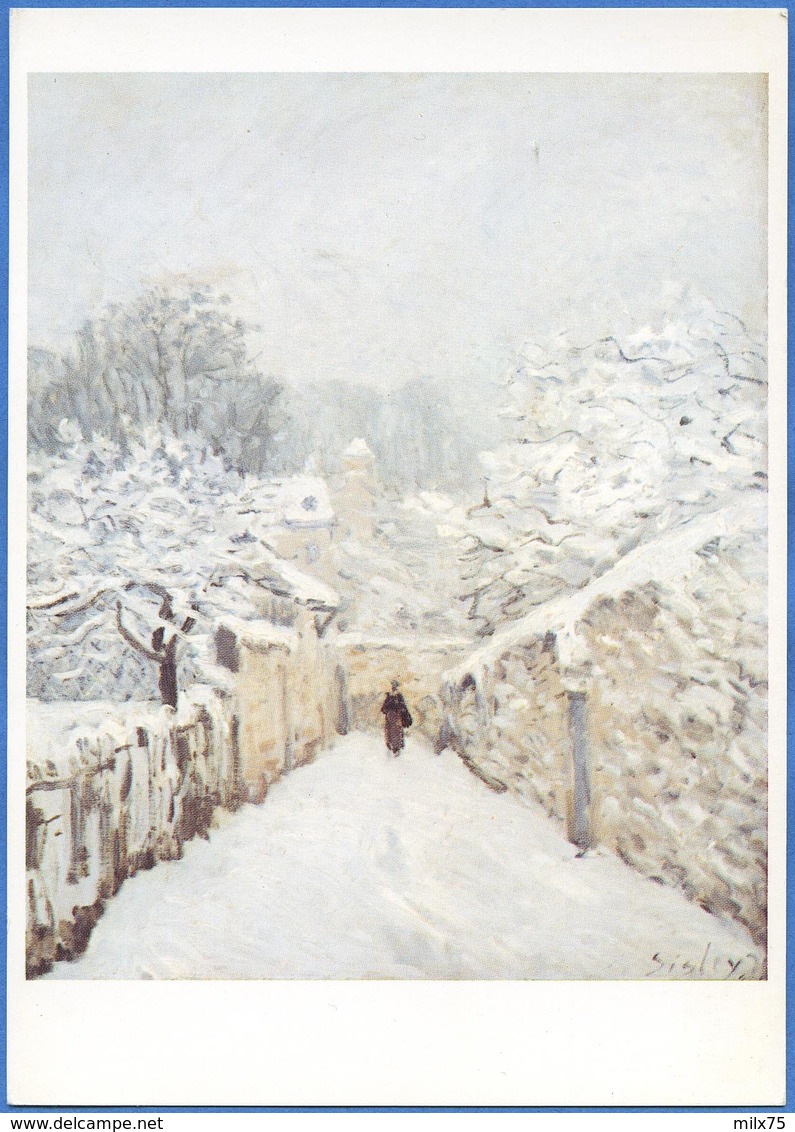 [75] Paris - Musée D'Orsay (Galeries Du Jeu De Paume) Alfred SISLEY - La Neige à Louveciennes, 1878 - Pintura & Cuadros