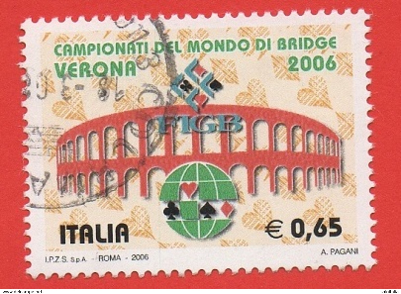 2006 (2915) Campionati Del Mondo Di Bridge  - Leggi Il Messaggio Del Venditore - 2001-10: Oblitérés
