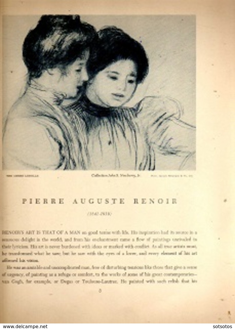 RENOIR by Pierre AUGUSTE, Text by Milton FOX,  Εd. The LIBRARY of GREAT PAINTERS, PORTFOLIO EDITION, Harry ABRAMS publis