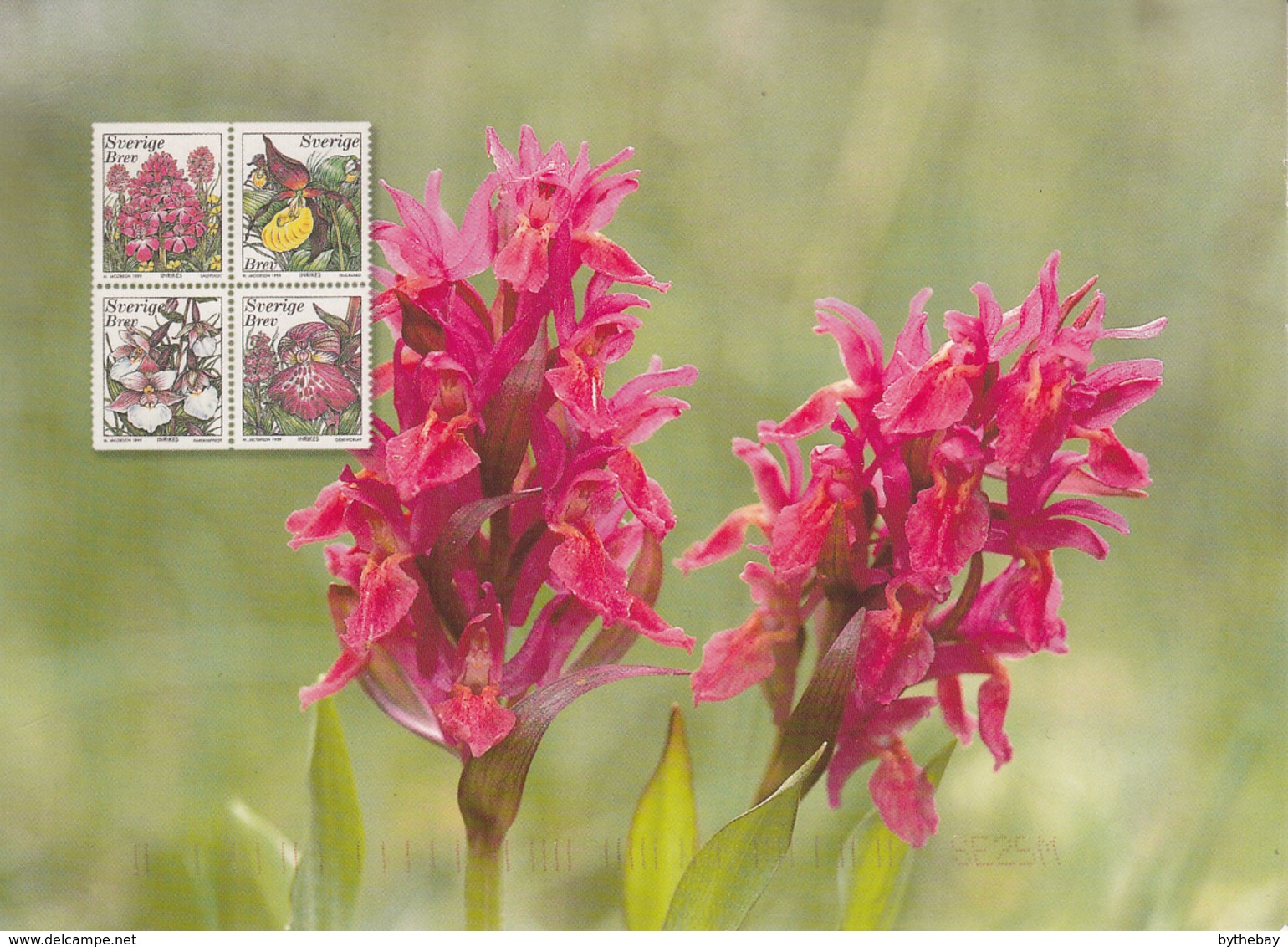 Sweden 1999 Orchids On Stamps Franked Sc #2340 - Timbres (représentations)