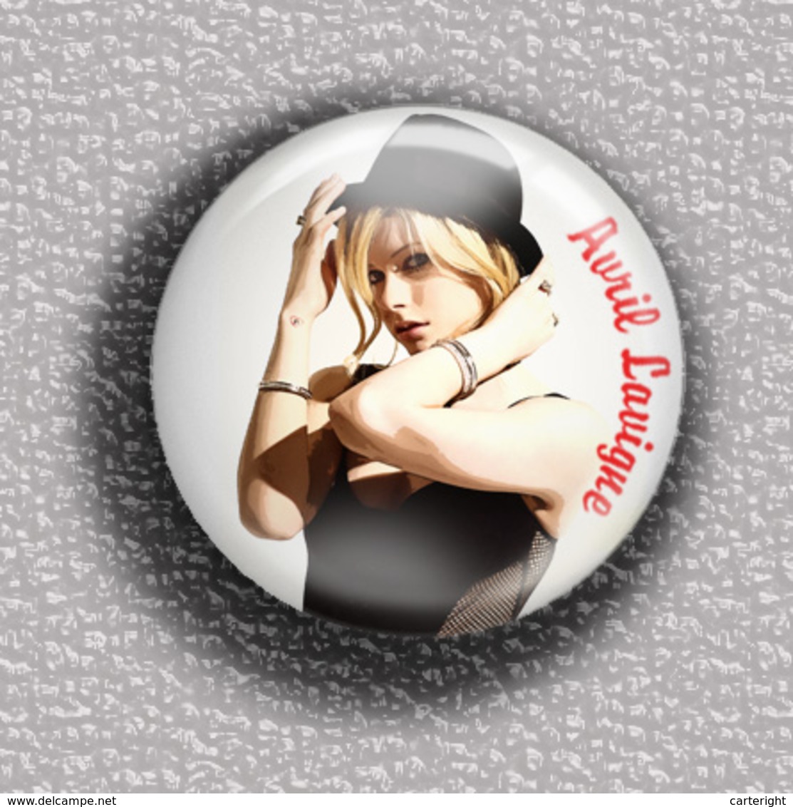 Avril Lavigne Music Fan ART BADGE BUTTON PIN SET 2  (1inch/25mm Diameter) 35 DIFF - Musique