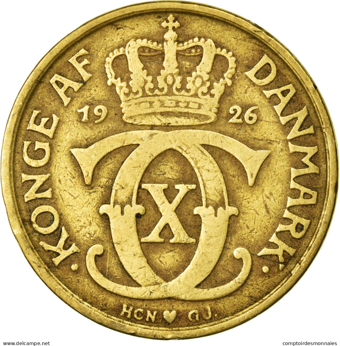 Monnaie, Danemark, Christian X, 2 Kroner, 1926, Copenhagen, TB+ - Danemark