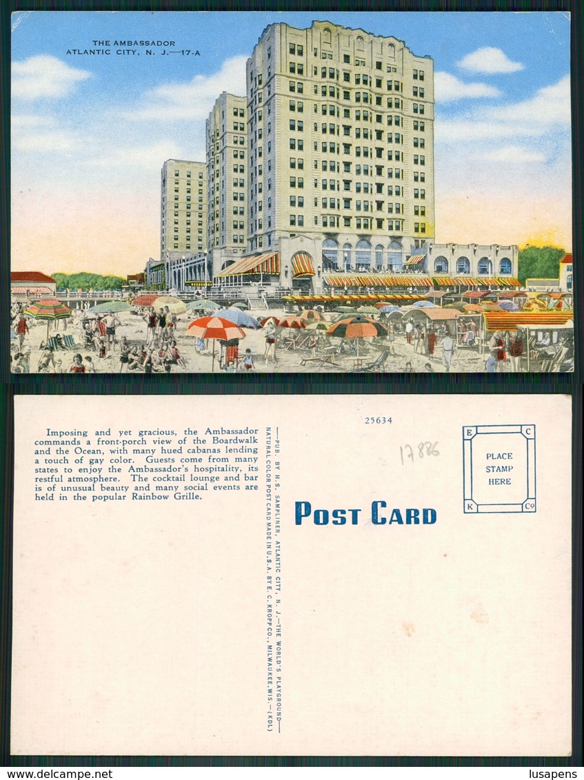 OF [17886 ] - USA - NEW JERSEY - ATLANTIC CITY HOTEL AMBASSADOR - Atlantic City