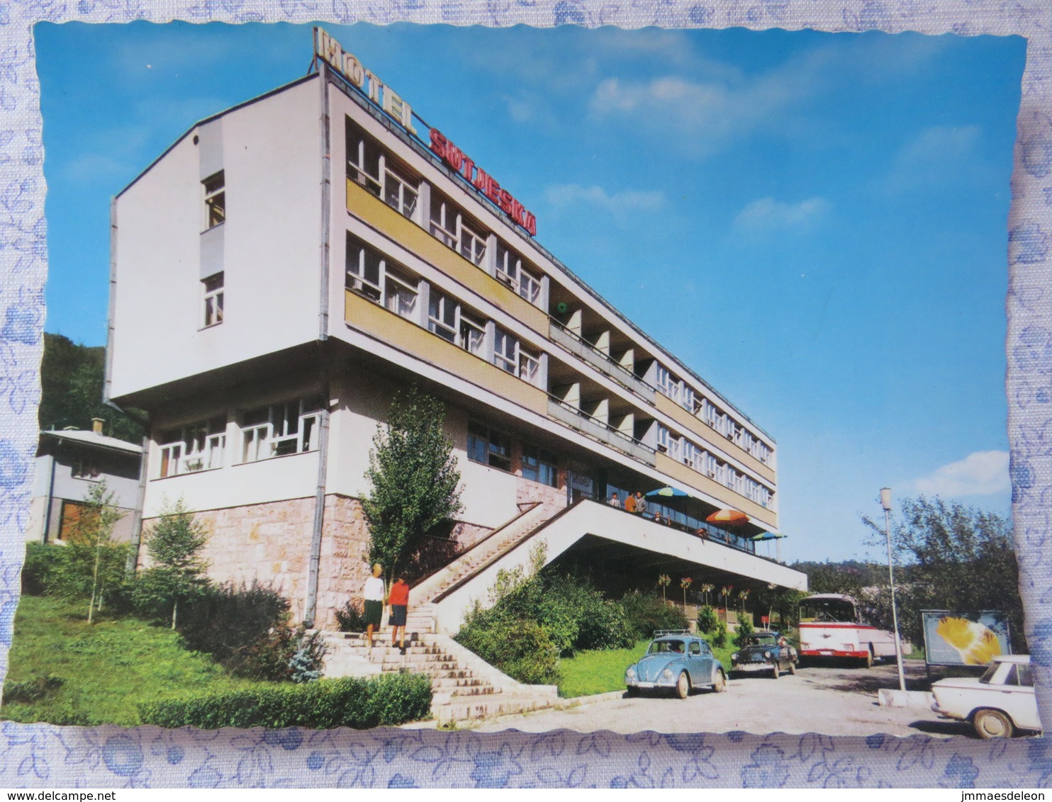 Bosnia Hercegovina - Unused Postcard - Sutjeska National Park - Hotel Sutjeska - Car VW Beetle - Bus - Bosnie-Herzegovine