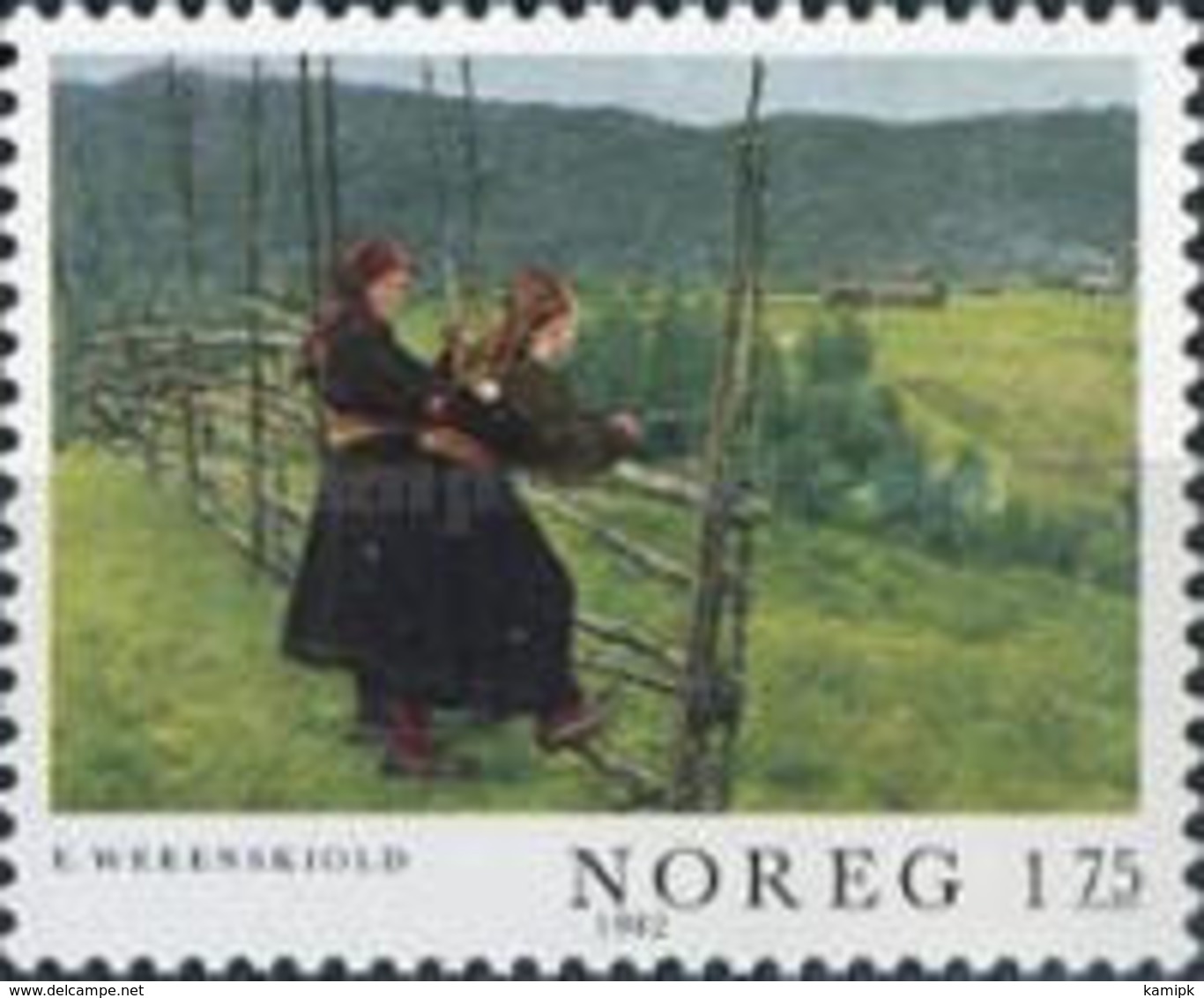 USED  STAMPS Norway - Paintings - 1977 - Oblitérés