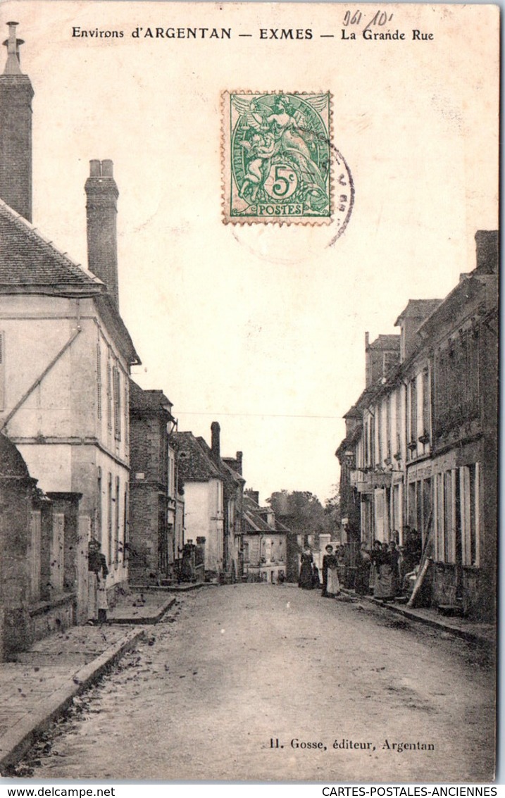 61 EXMES - Un Coin De La Grande Rue - Exmes