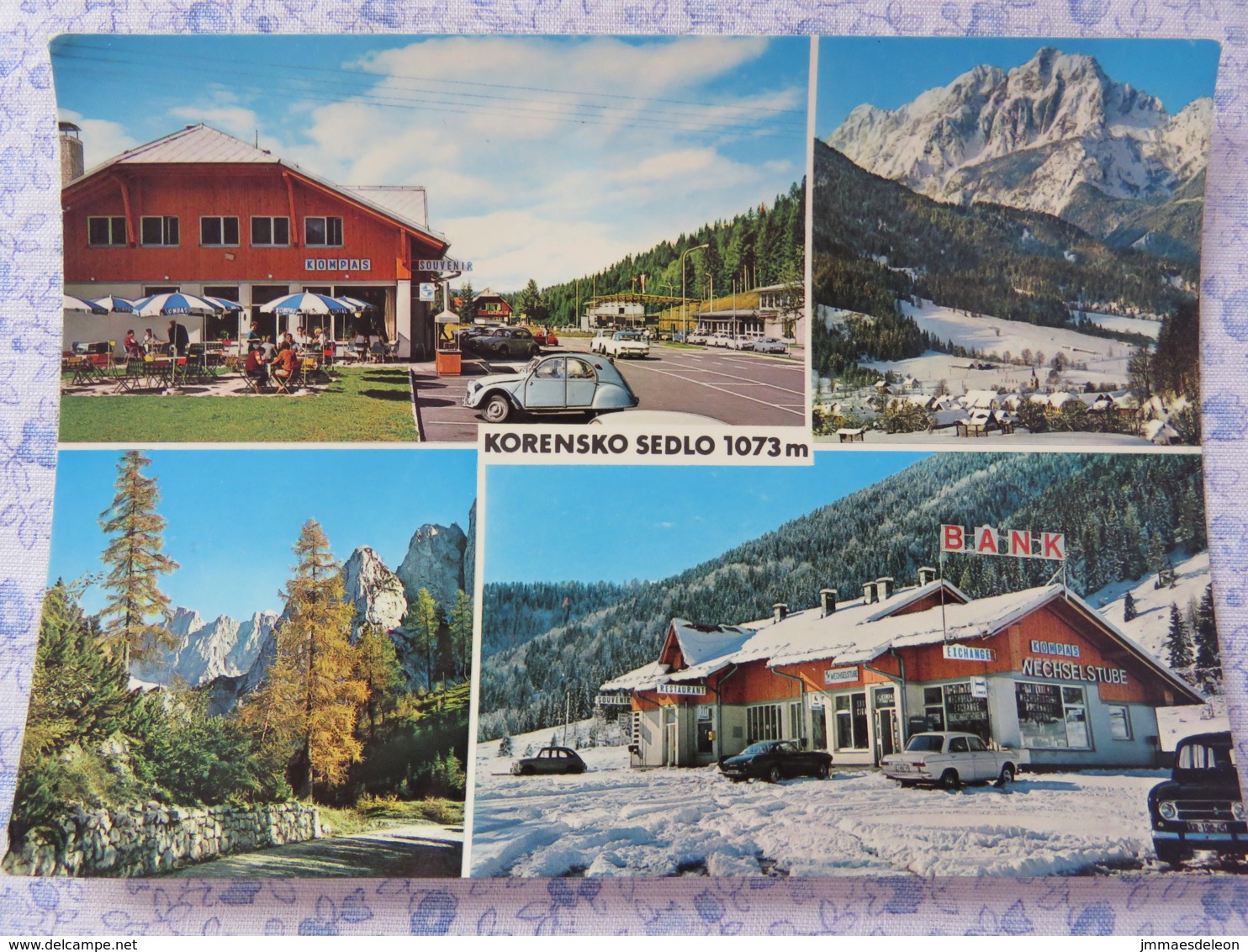Slovenia - Unused Postcard - Korensko - Mountains - Citroen Car - Pines - Bank - Slovénie