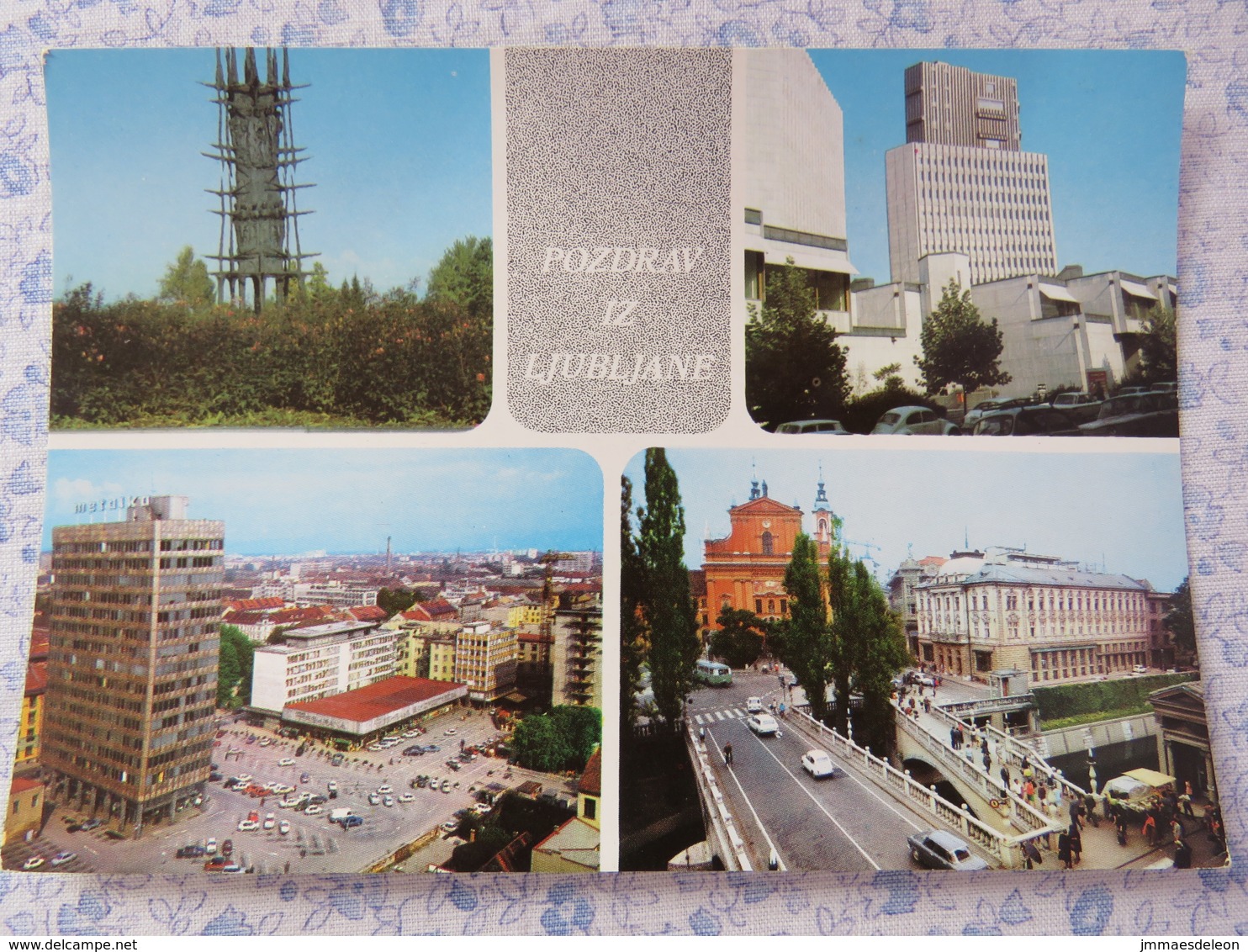 Slovenia - Unused Postcard - Ljubljana - Multiview - Church - Buildings - Statue - Slovénie