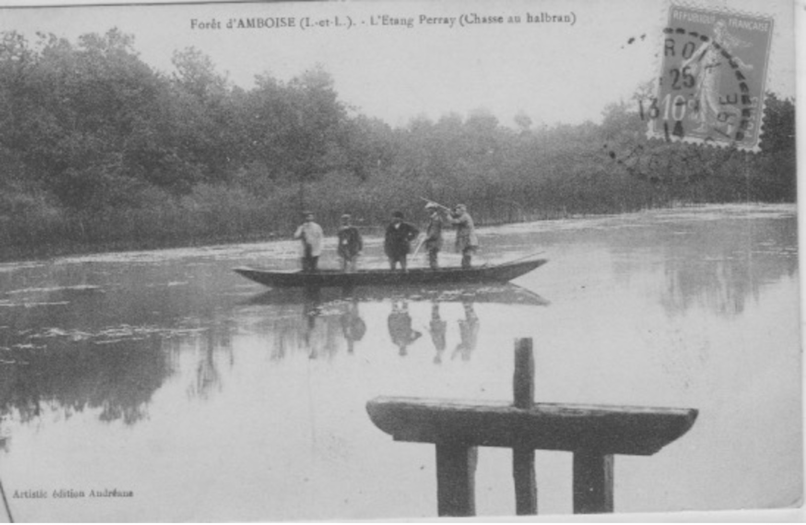 L  '  ETANG  PERRAY  (  CHASSE  AU  HALBRAN  ) - Amboise