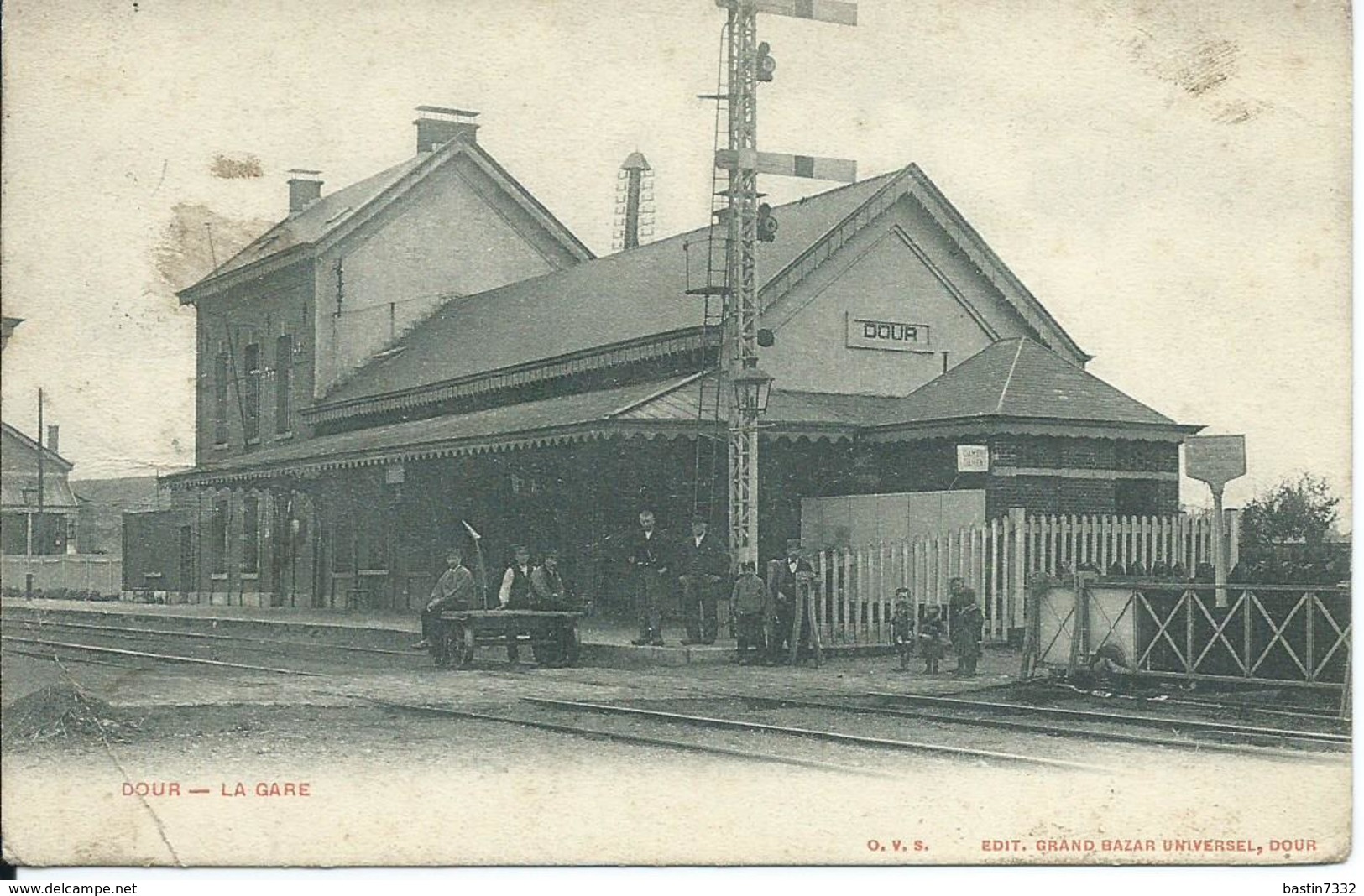 Dour,La Gare 1905 - Dour