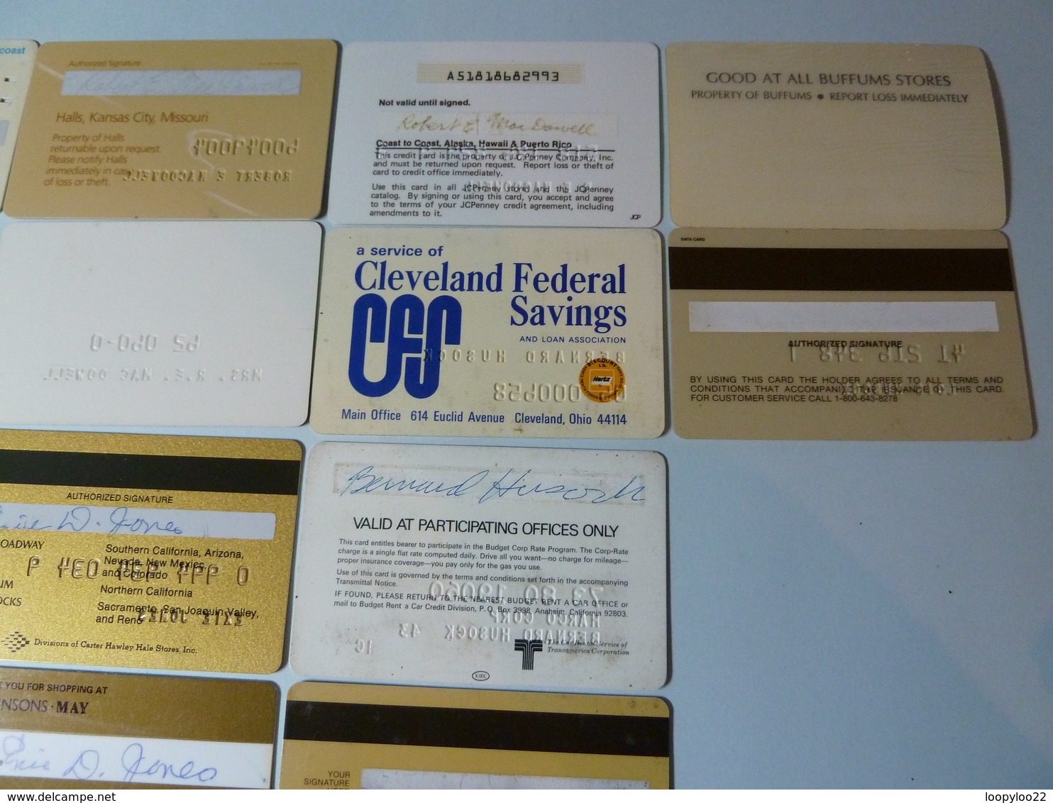 USA - Group Of 14 Mixed Merchant Credit Cards - Used - Cartes De Crédit (expiration Min. 10 Ans)