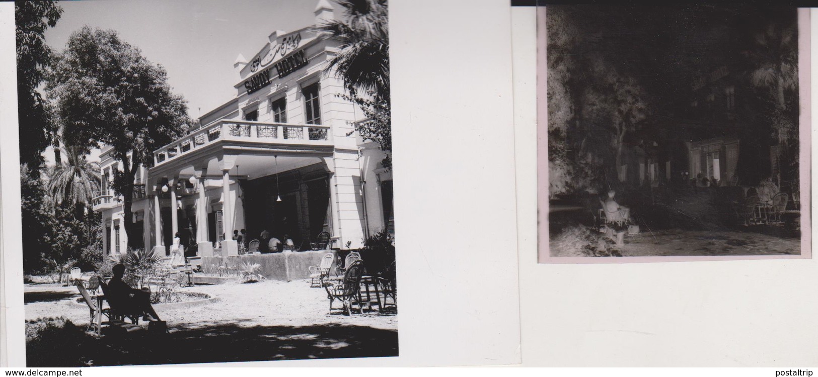 EGYPT LUXOR SAVOY HOTEL  Celluloid Photographic Negative Contact Photographs Negatives Cynthia Ellis Egypte AFRICA - Lugares