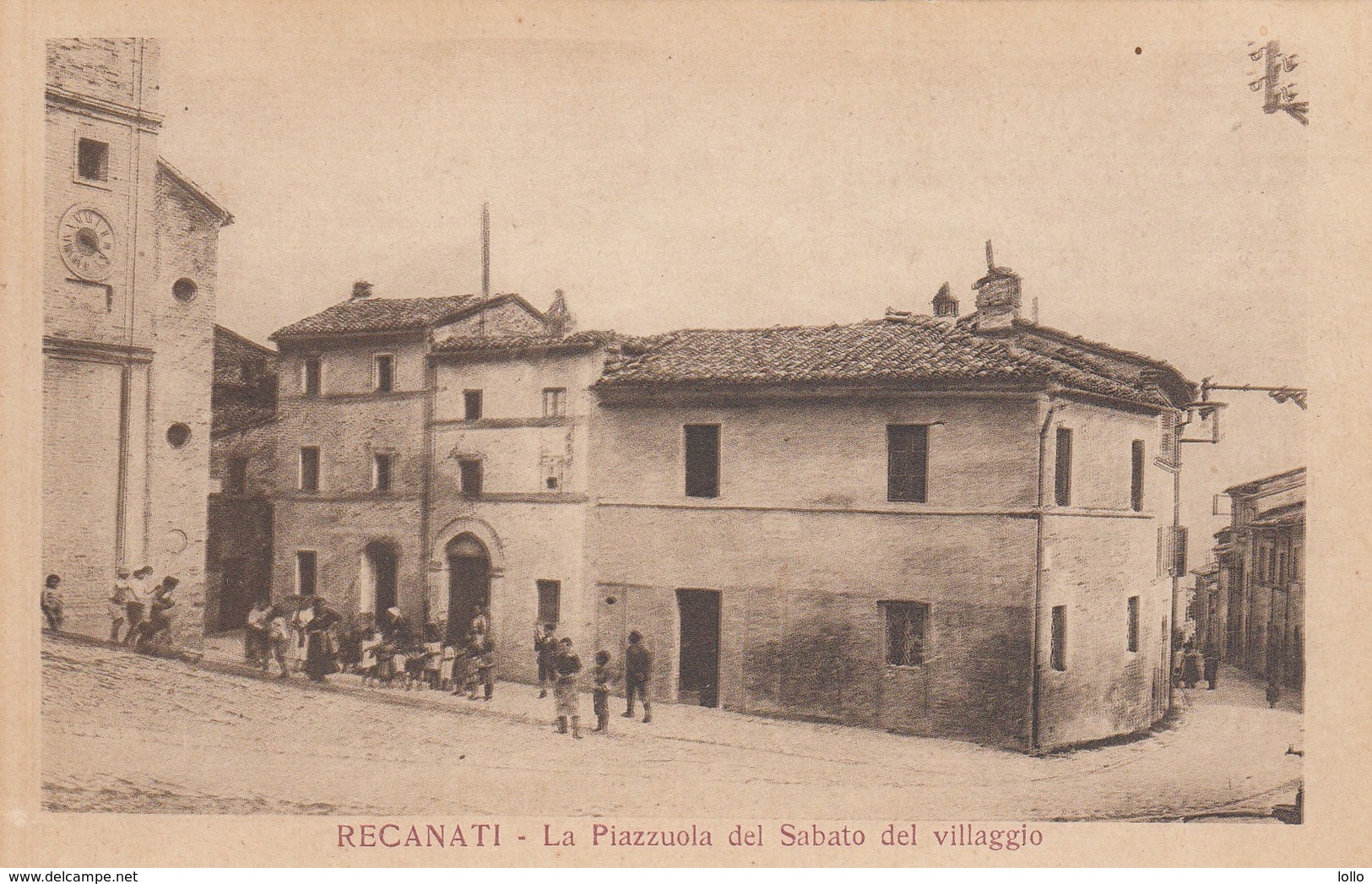 Marche Macerata Recanati La Piazza Del Sabato Del Villaggio -- Animata - Macerata