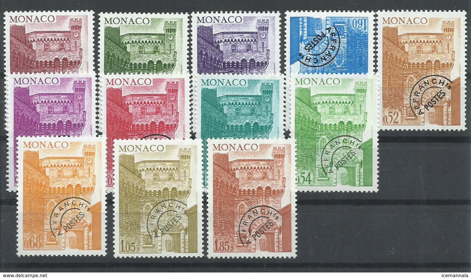 MONACO, PREOBLITERES YVERT  38/49  MNH  ** - Prematasellado