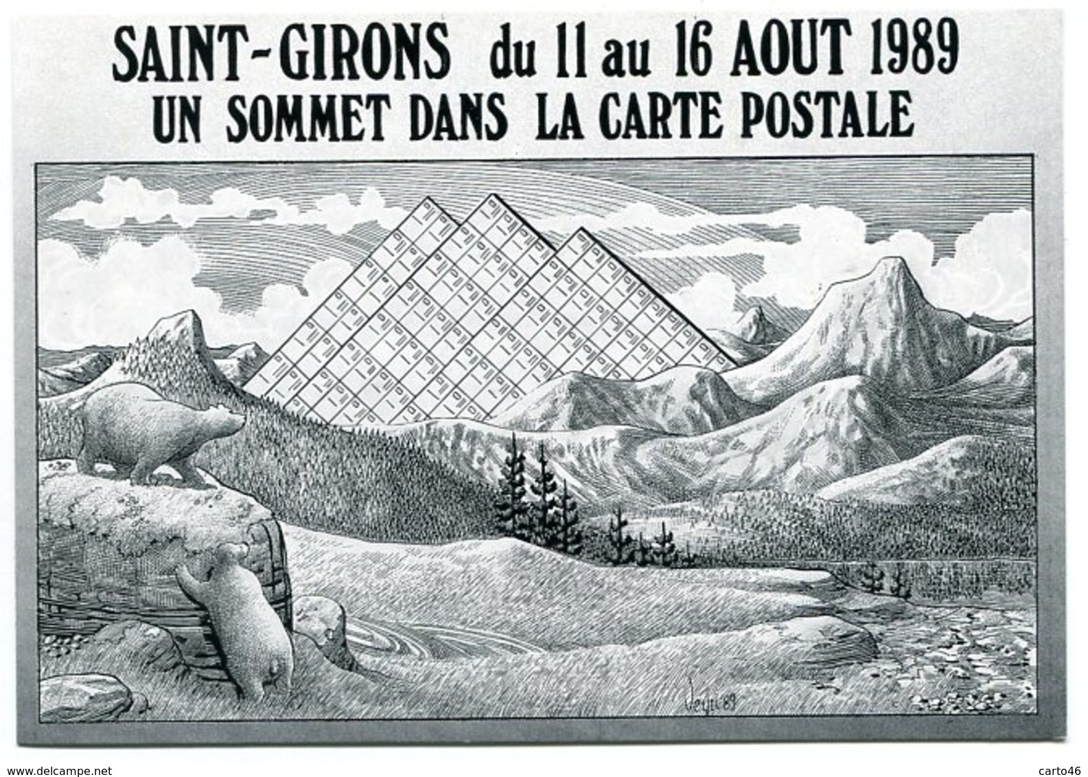 VEYRI - Saint-GIRONS - Les 6 Jours De La Carte Postale - 1989 - Ours - Pyrénées - Voir Scan - Veyri, Bernard