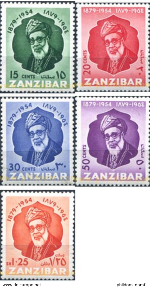 Ref. 286832 * HINGED * - ZANZIBAR. 1954. 75 ANIVERSARIO DEL SULTAN SEYYID KHALIFA BEN HAROUB - Zanzibar (...-1963)