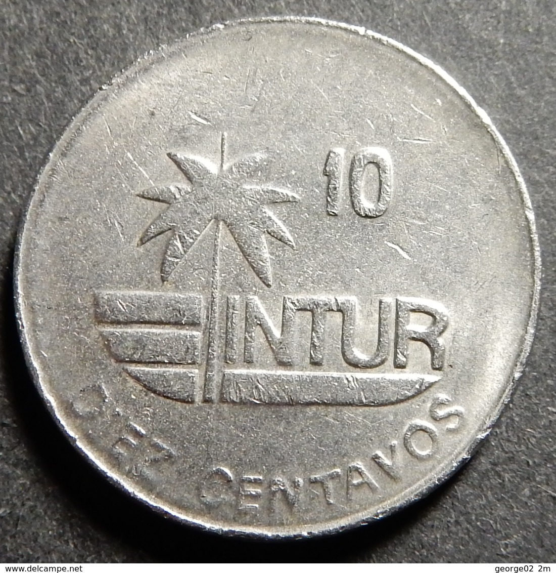 Cuba Intur 10 Centavos 1989 KM#415.3 Diameter 17 Mm Rare! - Cuba