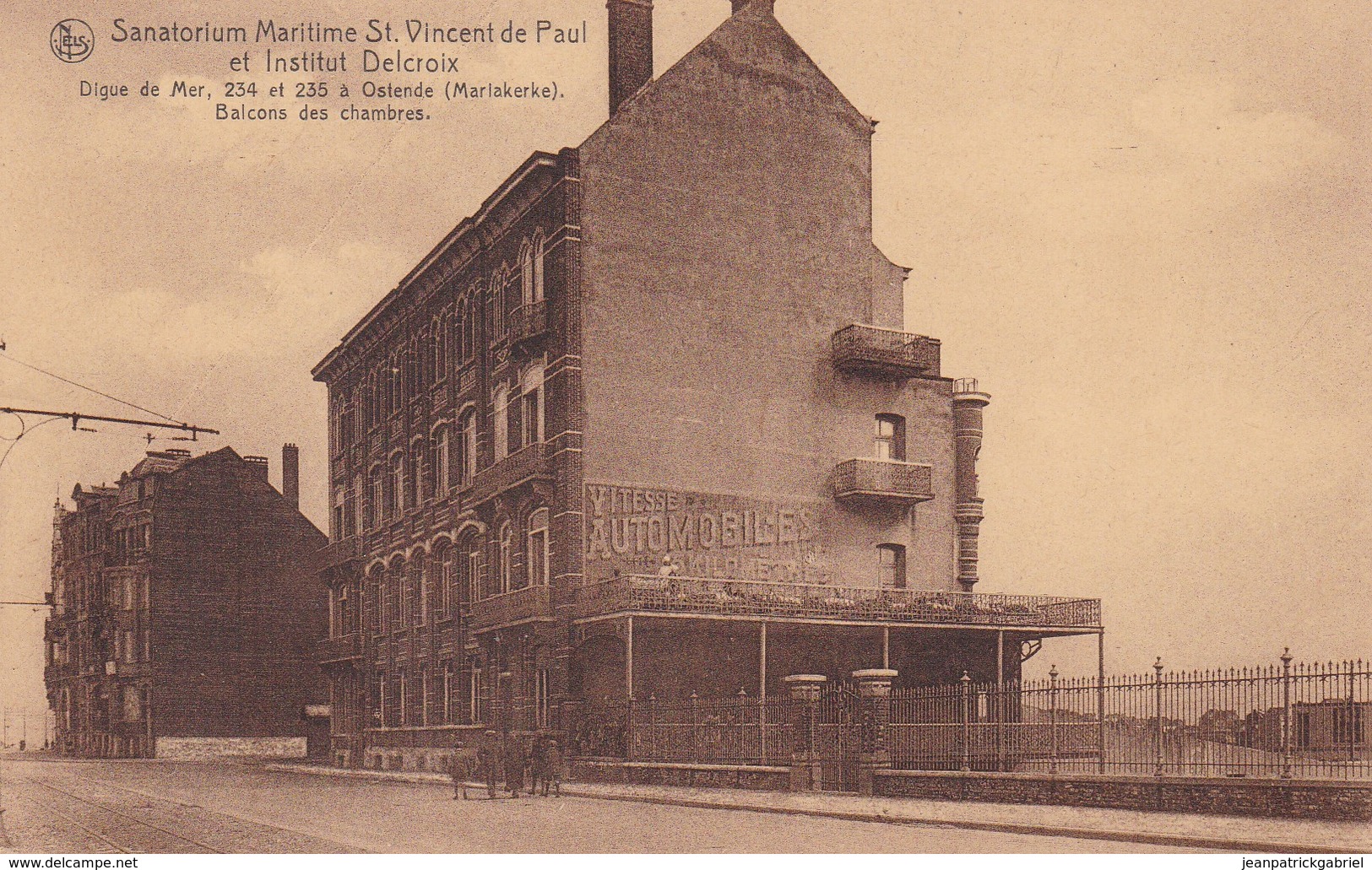 Mariakerke Sanatorium Maritime St Vincent De Paul Et Institut  Delcroix Balcons Des Chambres - Autres & Non Classés